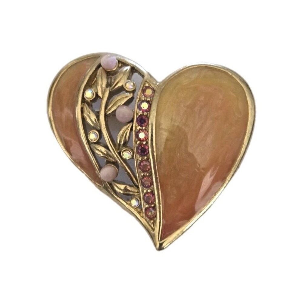 Vintage Tanya Creations Heart Pin